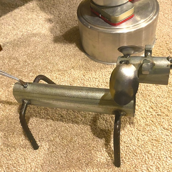 Art piece made using various metal items. Bought at art show. 🐕 - Picture 2 of 3